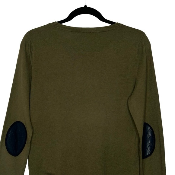 Talbots Olive Green Rainy Day Rain Boots Themed Pullover Knit Sweater Sz M - Picture 6 of 14